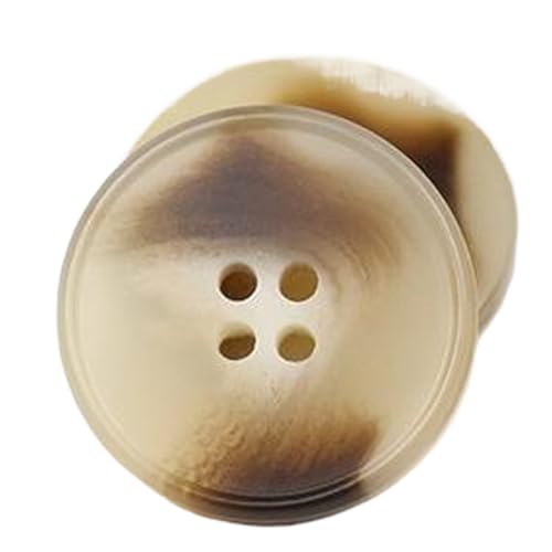Knopf mit Harzmuster, schmaler Kante und Vier-Augen-Design, Hellbraun, 30mm-10 Stk Knopf mit Harzmuster, schmaler Kante und Vier-Augen-Design, Hellbraun, 30mm-10 Stk von Chlikeyi