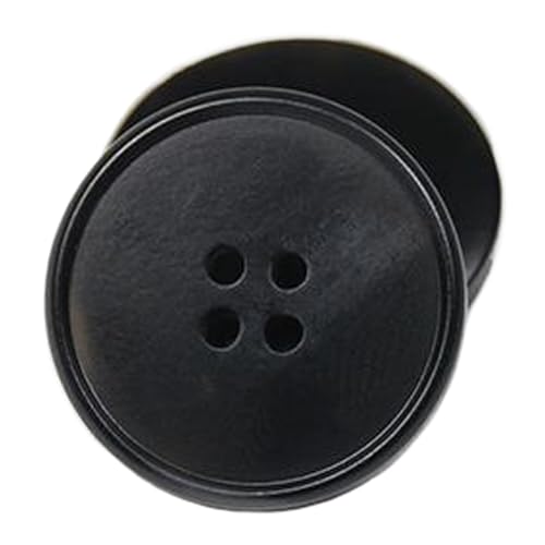 Knopf mit Harzmuster, schmaler Kante und Vier-Augen-Design, Schwarz, 30mm-10 Stk Knopf mit Harzmuster, schmaler Kante und Vier-Augen-Design, Schwarz, 30mm-10 Stk von Chlikeyi