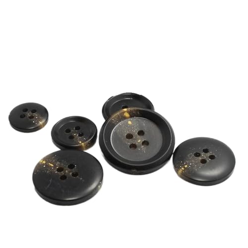 Kunstharz-Hornknöpfe für Herrenanzüge und -mäntel, Schwarz, 28mm-10 Stk Kunstharz-Hornknöpfe für Herrenanzüge und -mäntel, Schwarz, 28mm-10 Stk von Chlikeyi