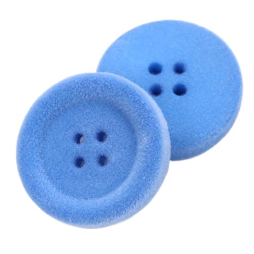 Kunstharz-Samtknöpfe für Mäntel und Pullover, 18-34mm, Farbe 4, 28mm-4 Stk von Chlikeyi