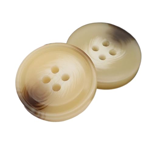 Kunstharzknöpfe, rund, beige, Trenchcoat-Knöpfe, dekoratives Nähzubehör, Farbe 24, 18mm 10Stück Kunstharzknöpfe, rund, beige, Trenchcoat-Knöpfe, dekoratives Nähzubehör, Farbe 24, 18mm 10Stück von Chlikeyi