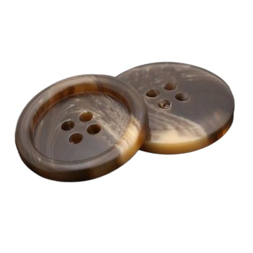 Matte, kaffeefarbene, gemusterte Harzknöpfe für Anzüge und Mäntel, Farbe 1, 20mm-10 Stk Matte, kaffeefarbene, gemusterte Harzknöpfe für Anzüge und Mäntel, Farbe 1, 20mm-10 Stk von Chlikeyi