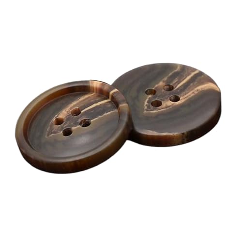 Matte, kaffeefarbene, gemusterte Harzknöpfe für Anzüge und Mäntel, Farbe 4, 25mm-10 Stk Matte, kaffeefarbene, gemusterte Harzknöpfe für Anzüge und Mäntel, Farbe 4, 25mm-10 Stk von Chlikeyi