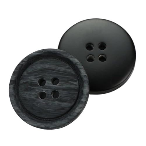 Matte Harzknöpfe, Farbe 18, 30mm-6 Stk von Chlikeyi
