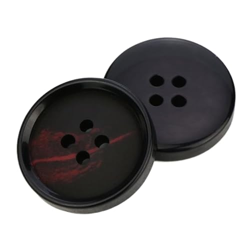 Matte Knöpfe aus Kunstharz für Mäntel und Anzüge, Farbe 24, 27,5mm - 6 Stk Matte Knöpfe aus Kunstharz für Mäntel und Anzüge, Farbe 24, 27,5mm - 6 Stk von Chlikeyi