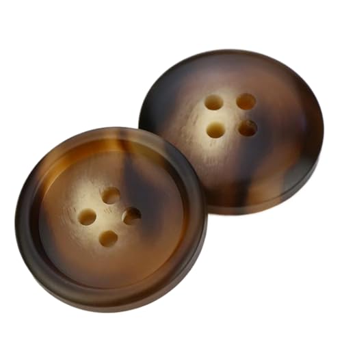 Matte Mantelknöpfe aus Kunstharz, Farbe 15, 17,5mm - 10 Stk von Chlikeyi
