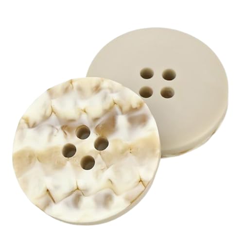 Matte Mantelknöpfe aus Kunstharz, Farbe 5, 17,5mm - 10 Stk von Chlikeyi