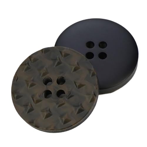 Matte Mantelknöpfe aus Kunstharz, Farbe 6, 22,5mm - 8 Stk von Chlikeyi