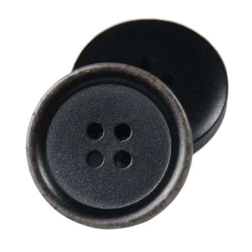 Matte Vintage-Harz-Vier-Augen-Knöpfe für Oberbekleidung, Farbe 10, 20mm-10 Stk Matte Vintage-Harz-Vier-Augen-Knöpfe für Oberbekleidung, Farbe 10, 20mm-10 Stk von Chlikeyi