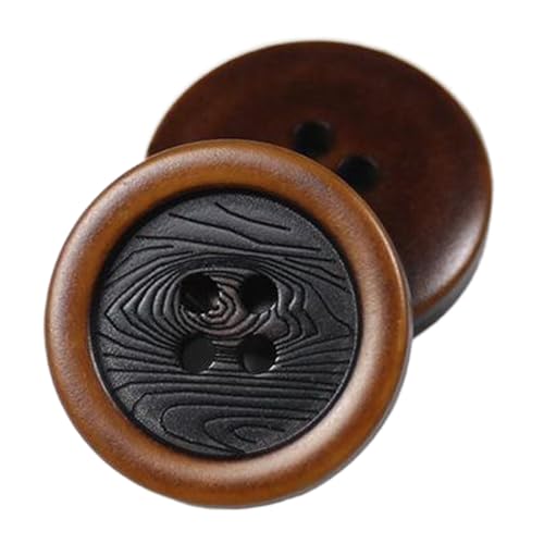 Matte Vintage-Harz-Vier-Augen-Knöpfe für Oberbekleidung, Farbe 13, 23mm-10 Stk Matte Vintage-Harz-Vier-Augen-Knöpfe für Oberbekleidung, Farbe 13, 23mm-10 Stk von Chlikeyi