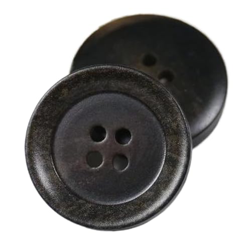 Matte Vintage-Harz-Vier-Augen-Knöpfe für Oberbekleidung, Farbe 17, 30mm-10 Stk Matte Vintage-Harz-Vier-Augen-Knöpfe für Oberbekleidung, Farbe 17, 30mm-10 Stk von Chlikeyi