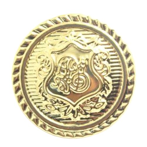 Metallknöpfe aus reinem Kupfer, Knöpfe für Mäntel, Windjacken, Pullover, Hemden, 13-30mm, Gold, 28mm-10 Stk von Chlikeyi