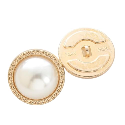 Metallknöpfe für Mäntel und Pullover, Farbe 12, 22mm-10 Stk von Chlikeyi