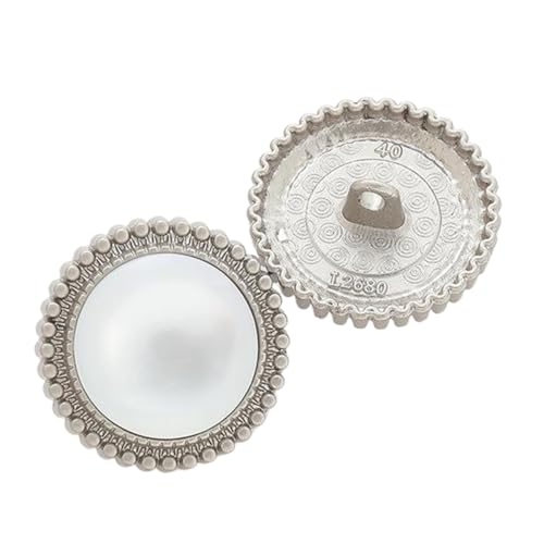 Metallknöpfe für Mäntel und Pullover, Farbe 7, 15mm-10 Stk von Chlikeyi