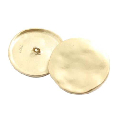Metallknöpfe mit Sonderformen, Mantel, Windjacke, Zierknöpfe 18-38MM, Gold, 38mm-10 Stk von Chlikeyi
