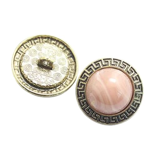 Metallknöpfe mit bunten Harzakzenten für Mäntel, 18-25mm, Farbe 5, 18mm-10 Stk von Chlikeyi
