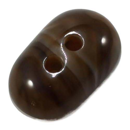 Ovale, unregelmäßige dekorative Knöpfe aus Kunstharz, Farbe 3, 30mm-10 Stk von Chlikeyi