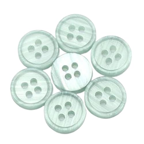 Perlmuttfarbene Harzknöpfe mit vier Löchern, Farbe 5, 11,5mm-10 Stk Perlmuttfarbene Harzknöpfe mit vier Löchern, Farbe 5, 11,5mm-10 Stk von Chlikeyi