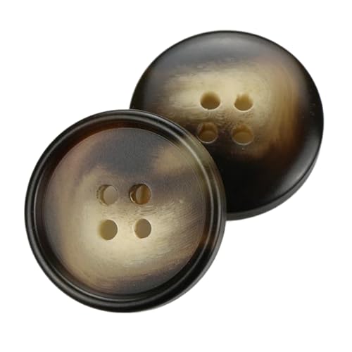 Runde Knöpfe aus Kunstharz, Größen, Farbe 12, 20mm-10 Stk von Chlikeyi