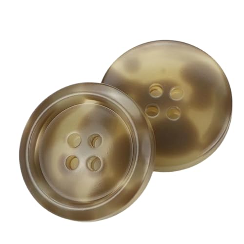Runde Knöpfe aus Kunstharz, Größen, Farbe 18, 15mm-10 Stk von Chlikeyi