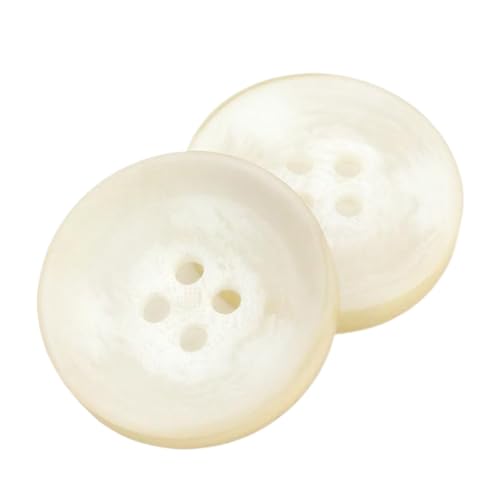 Runde Knöpfe aus Kunstharz für Mäntel, Jacken und formelle Kleidung, 15-30mm, Farbe 1, 22,5mm - 8 Stk Runde Knöpfe aus Kunstharz für Mäntel, Jacken und formelle Kleidung, 15-30mm, Farbe 1, 22,5mm - 8 Stk von Chlikeyi