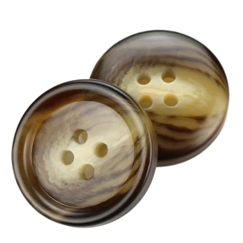 Runde Knöpfe aus Kunstharz für Mäntel, Pullover und Anzüge, Farbe 10, 25mm-8 Stk von Chlikeyi
