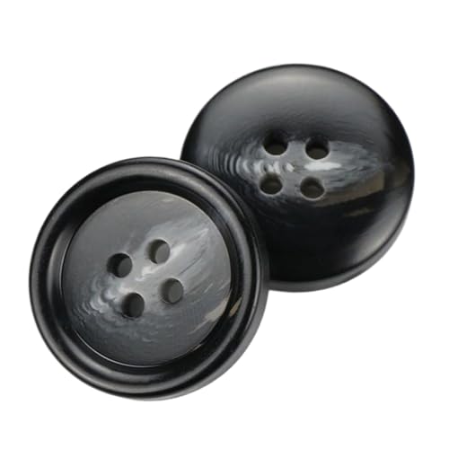Runde Knöpfe aus Kunstharz für Mäntel, Pullover und Anzüge, Farbe 12, 22,5mm - 8 Stk von Chlikeyi