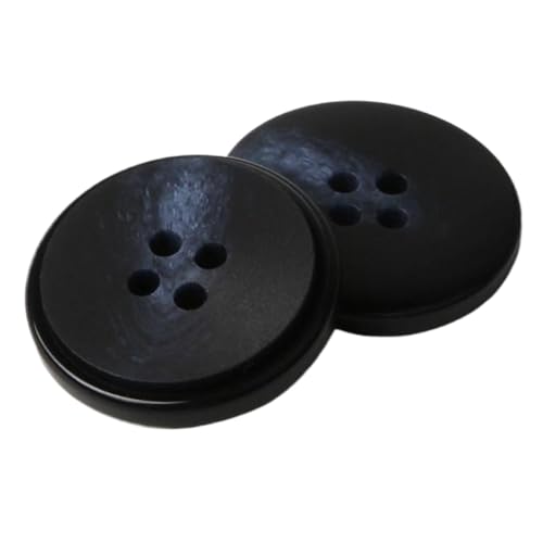 Runde Knöpfe aus schwarzem Kunstharz für Mäntel und Anzüge, Farbe 10, 25mm-10 Stk Runde Knöpfe aus schwarzem Kunstharz für Mäntel und Anzüge, Farbe 10, 25mm-10 Stk von Chlikeyi