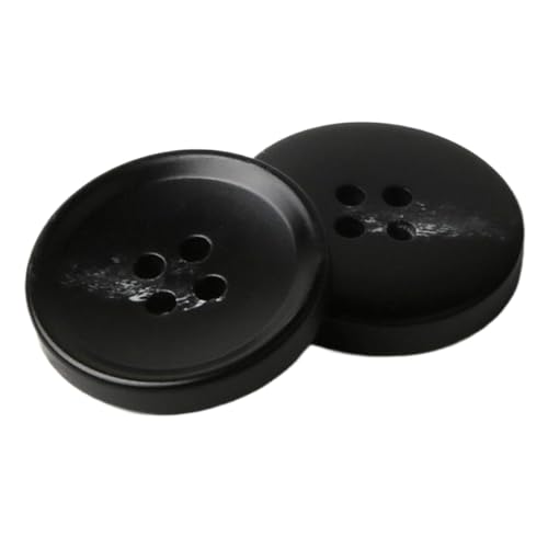 Runde Knöpfe aus schwarzem Kunstharz für Mäntel und Anzüge, Farbe 14, 28mm-10 Stk Runde Knöpfe aus schwarzem Kunstharz für Mäntel und Anzüge, Farbe 14, 28mm-10 Stk von Chlikeyi