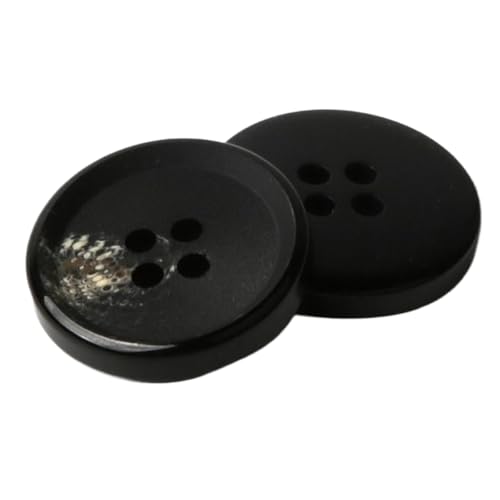 Runde Knöpfe aus schwarzem Kunstharz für Mäntel und Anzüge, Farbe 3, 18mm-10 Stk Runde Knöpfe aus schwarzem Kunstharz für Mäntel und Anzüge, Farbe 3, 18mm-10 Stk von Chlikeyi