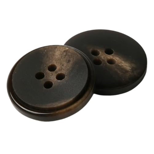 Runde Knöpfe aus schwarzem Kunstharz für Mäntel und Anzüge, Farbe 9, 28mm-10 Stk Runde Knöpfe aus schwarzem Kunstharz für Mäntel und Anzüge, Farbe 9, 28mm-10 Stk von Chlikeyi