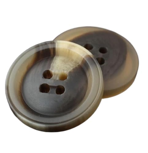 Runder Mantelknopf, Trenchcoat, Kunstharz, große Knöpfe, Farbe 15, 22mm 10Stück von Chlikeyi