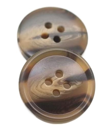 Runder Mantelknopf, Trenchcoat-Knopf, Dekorationen zum Selbermachen, Farbe 1, 25mm 10Stück von Chlikeyi
