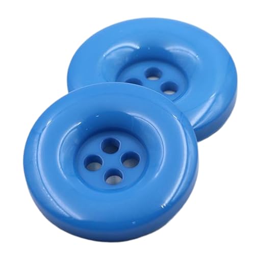 Schwarz-weiße Harzknöpfe mit vier Löchern für Mäntel und Jacken, Blauer See, 25mm-10 Stk Schwarz-weiße Harzknöpfe mit vier Löchern für Mäntel und Jacken, Blauer See, 25mm-10 Stk von Chlikeyi