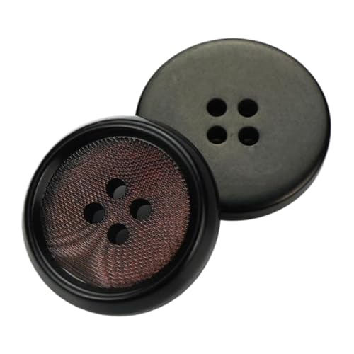 Schwarze Knöpfe mit transparenten Polstern für Mäntel, Anzüge und Hosen, Farbe 6, 15mm-10 Stk Schwarze Knöpfe mit transparenten Polstern für Mäntel, Anzüge und Hosen, Farbe 6, 15mm-10 Stk von Chlikeyi