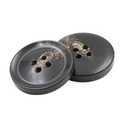 Schwarze gemusterte Knöpfe aus Kunstharz für Mäntel und Anzüge, Farbe 14, 30mm-10 Stk Schwarze gemusterte Knöpfe aus Kunstharz für Mäntel und Anzüge, Farbe 14, 30mm-10 Stk von Chlikeyi