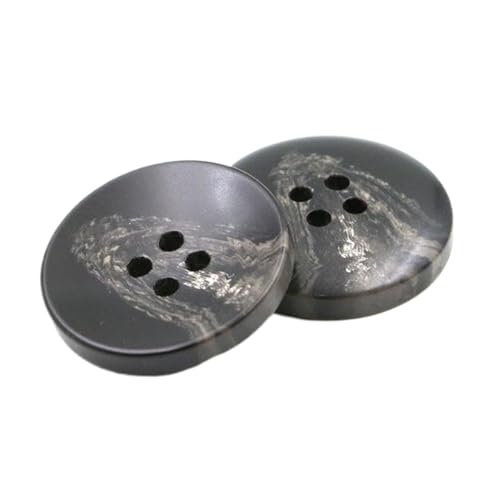 Schwarze gemusterte Knöpfe aus Kunstharz für Mäntel und Anzüge, Farbe 6, 18mm-10 Stk Schwarze gemusterte Knöpfe aus Kunstharz für Mäntel und Anzüge, Farbe 6, 18mm-10 Stk von Chlikeyi