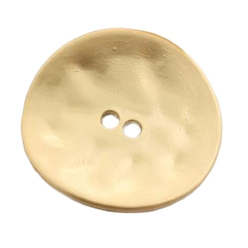 Speziell geformte Mantelknöpfe mit zwei Löchern, ungleichmäßige Windjacke-Dekorknöpfe, 35mm, Gold, 35mm-10 Stk Speziell geformte Mantelknöpfe mit zwei Löchern, ungleichmäßige Windjacke-Dekorknöpfe, 35mm, Gold, 35mm-10 Stk von Chlikeyi