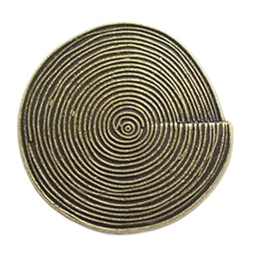 Spiralförmige Vintage-Metallknöpfe in Antikbronze und Silber für Oberbekleidung, Farbe 1, 18mm-10 Stk von Chlikeyi