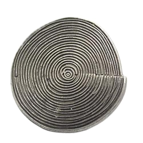 Spiralförmige Vintage-Metallknöpfe in Antikbronze und Silber für Oberbekleidung, Farbe 2, 25mm-10 Stk Spiralförmige Vintage-Metallknöpfe in Antikbronze und Silber für Oberbekleidung, Farbe 2, 25mm-10 Stk von Chlikeyi