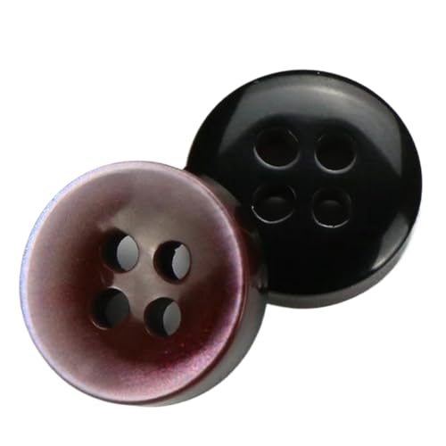 Vielseitige Hemdknöpfe in Größen und Farben, Farbe 7, 10mm-20 Stk von Chlikeyi
