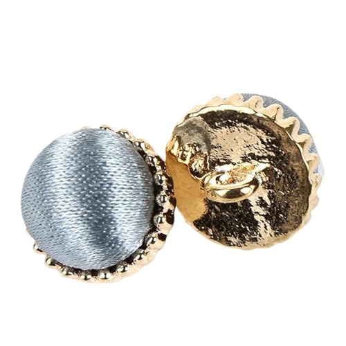 Vielseitige Knöpfe für Hemden und Pullover in Metallperle, Farbe 10, 13mm-10 Stk von Chlikeyi