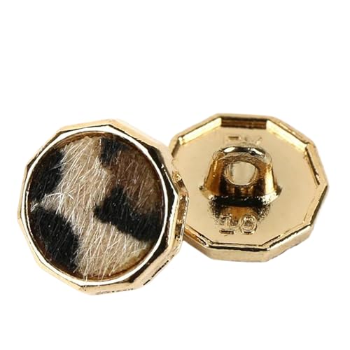 Vielseitige Knöpfe für Hemden und Pullover in Metallperle, Farbe 13, 13mm-10 Stk von Chlikeyi