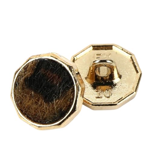 Vielseitige Knöpfe für Hemden und Pullover in Metallperle, Farbe 14, 13mm-10 Stk von Chlikeyi