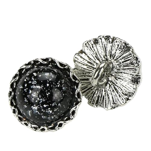 Vielseitige Knöpfe für Hemden und Pullover in Metallperle, Farbe 15, 13mm-10 Stk von Chlikeyi