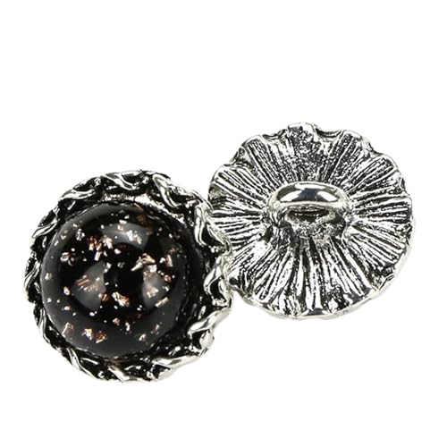 Vielseitige Knöpfe für Hemden und Pullover in Metallperle, Farbe 16, 13mm-10 Stk von Chlikeyi