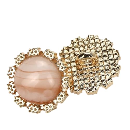 Vielseitige Knöpfe für Hemden und Pullover in Metallperle, Farbe 19, 13mm-10 Stk von Chlikeyi