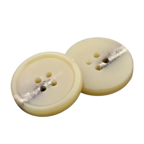 Vielseitige beige gemusterte Kunstharzknöpfe für Oberbekleidung, Farbe 4, 25mm-10 Stk Vielseitige beige gemusterte Kunstharzknöpfe für Oberbekleidung, Farbe 4, 25mm-10 Stk von Chlikeyi