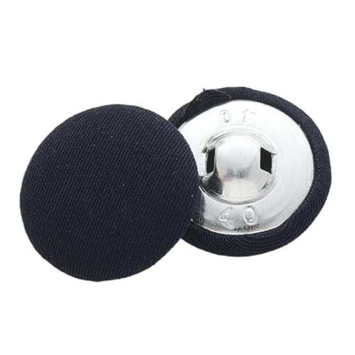 Vielseitige stoffbezogene Knöpfe für Kleidung, Farbe 2, 18mm-10 Stk von Chlikeyi