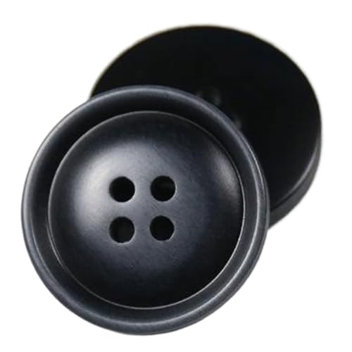 Vier-Augen-Harzknöpfe im Vintage-Stil für Mäntel, Farbe 1, 23mm-10 Stk Vier-Augen-Harzknöpfe im Vintage-Stil für Mäntel, Farbe 1, 23mm-10 Stk von Chlikeyi